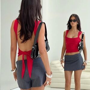 Princess Polly Red Crop Top